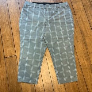 Ava & Viv Black and White Plaid Pants